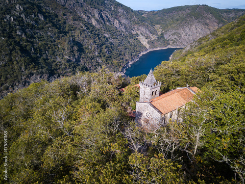 Sil river in the Ribeira Sacra in Galicia photo