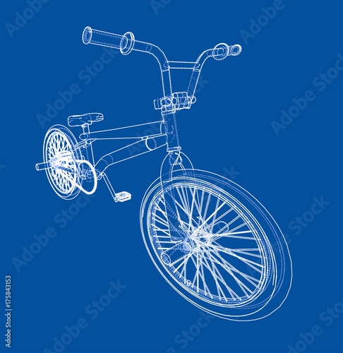Bicycle bmx. Vector