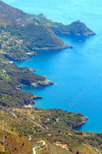 Tyrrhenian sea coast near Maratea, Italy