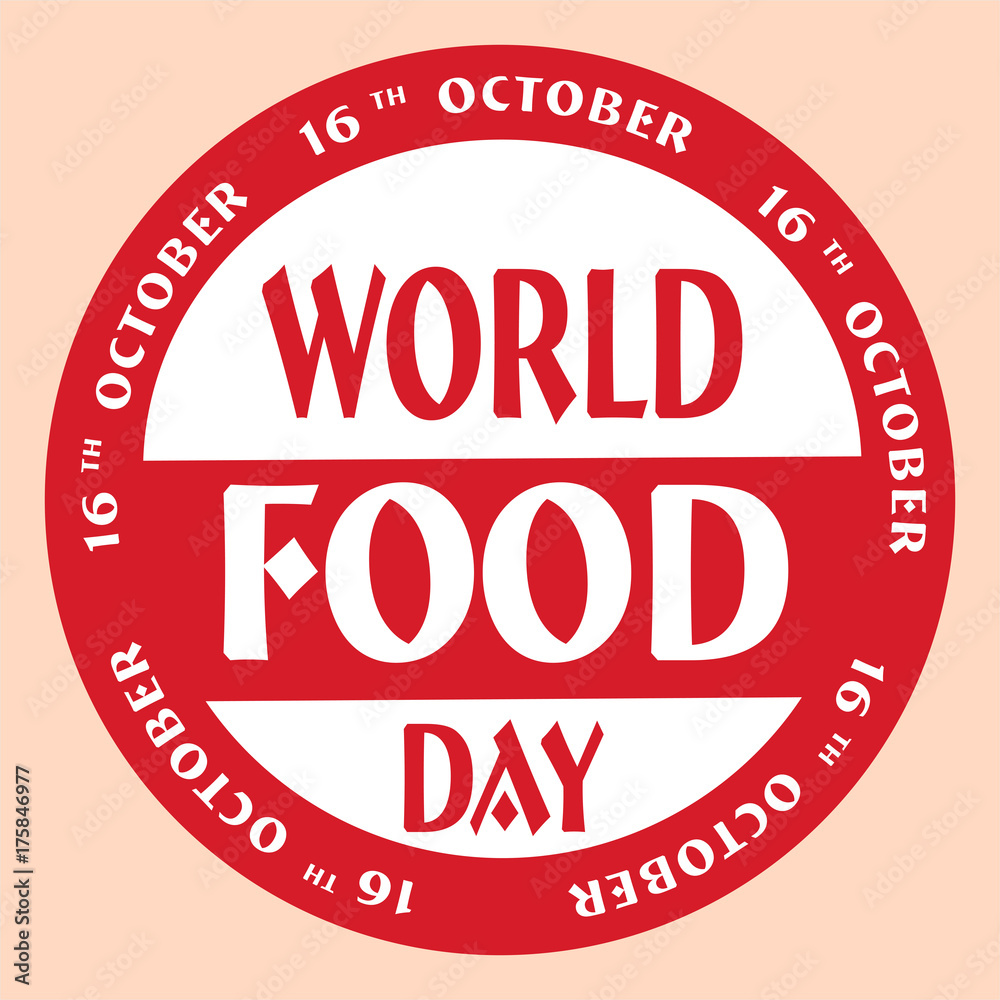 World Food Day Vector Illustration. Suitable for greeting card, poster and banner. World Food Day Vector Illustration. Suitable for greeting card, poster and banner.