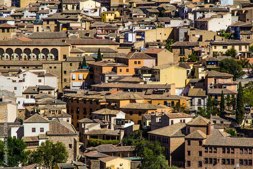 roofs of the city of Toledo, in the Spanish province of Castilla and Mancha