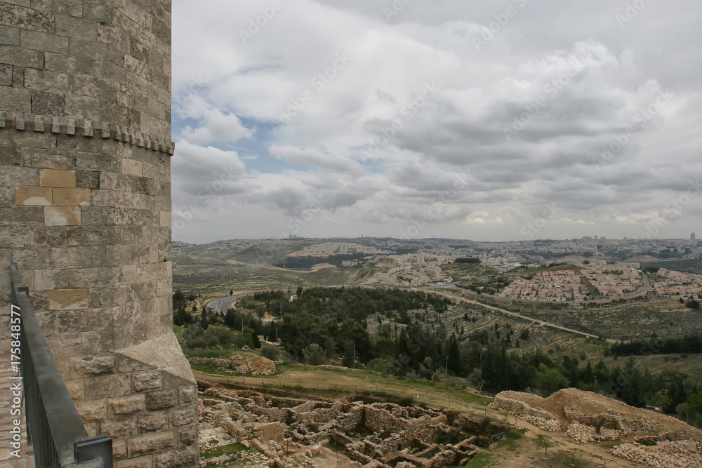 Landscape of the environs of the ancient city of Jerusalem

