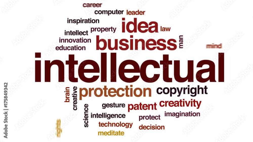 Intellectual animated word cloud, text design animation. Intellectual animated word cloud, text design animation.