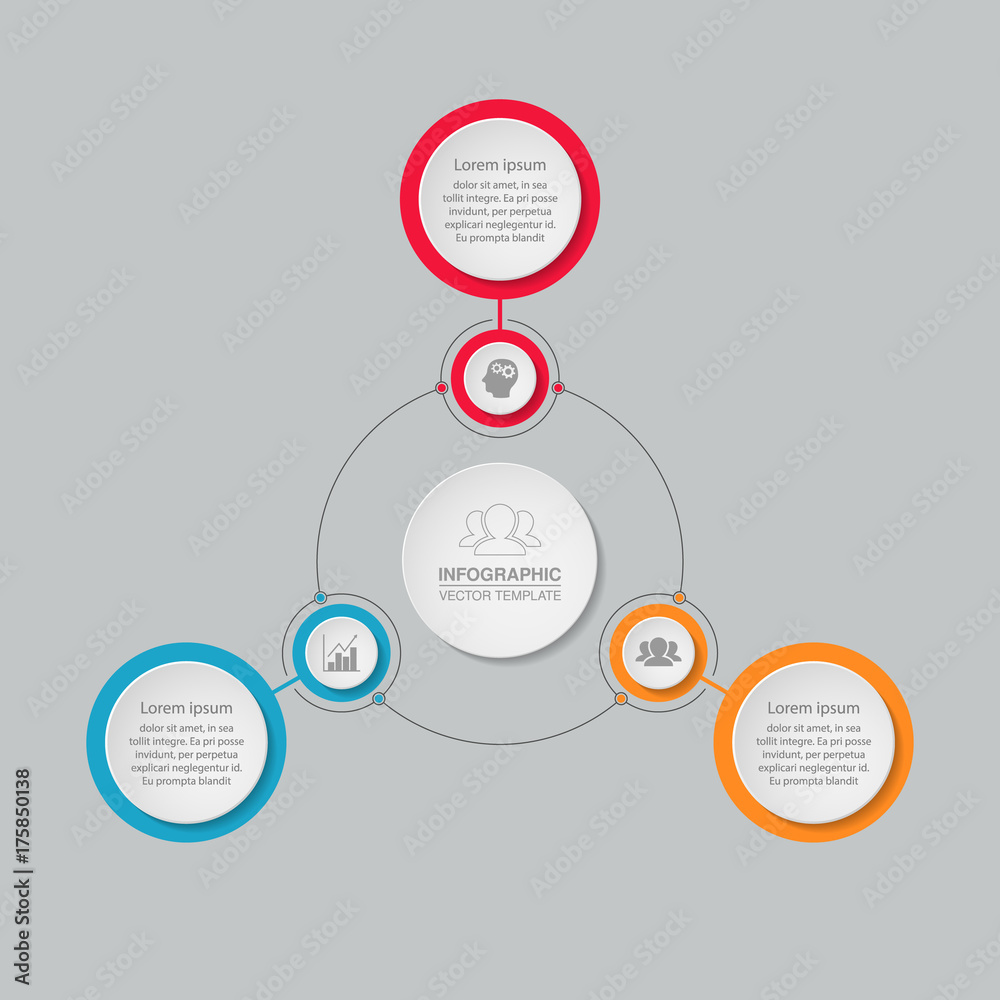 Vector infographic template for diagram, graph, presentation, chart, business concept with 3 options. Vector infographic template for diagram, graph, presentation, chart, business concept with 3 options.