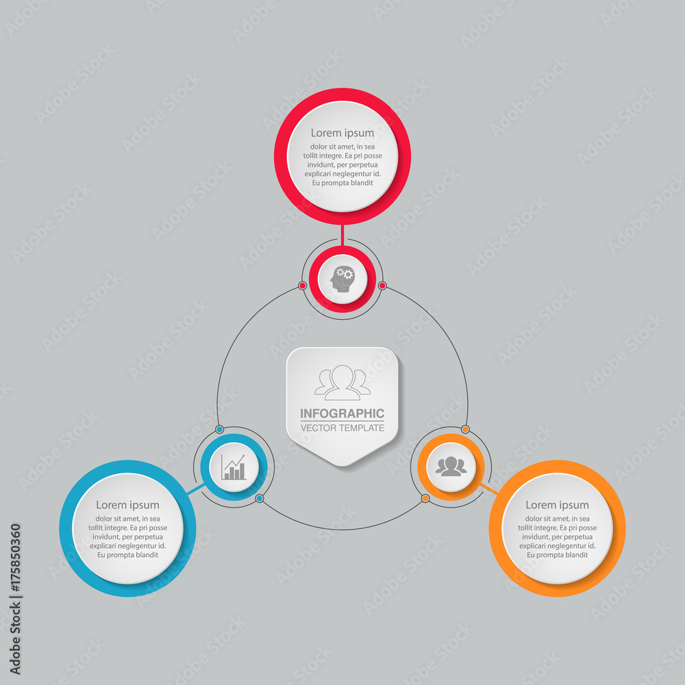 Vector infographic template for diagram, graph, presentation, chart, business concept with 3 options. Vector infographic template for diagram, graph, presentation, chart, business concept with 3 options.