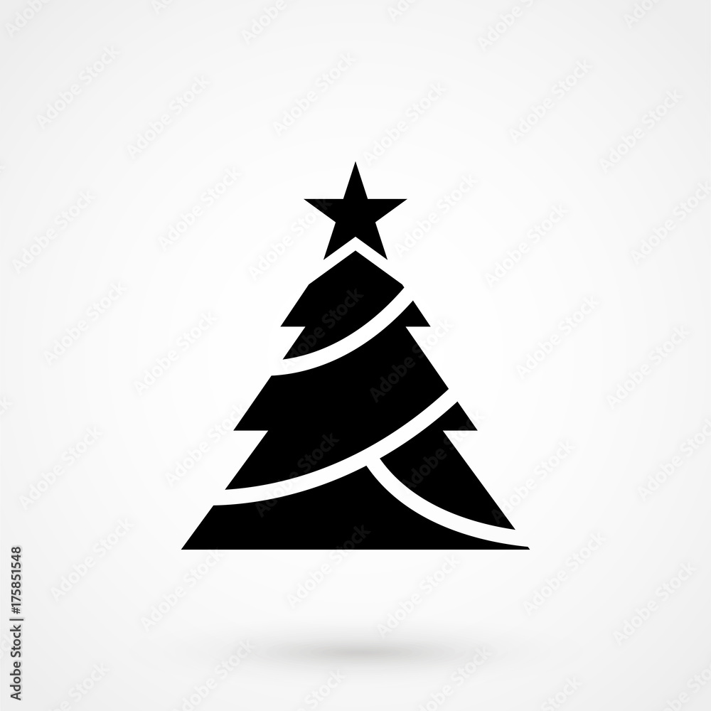 Christmas tree icon simple vector illustration Christmas tree icon simple vector illustration