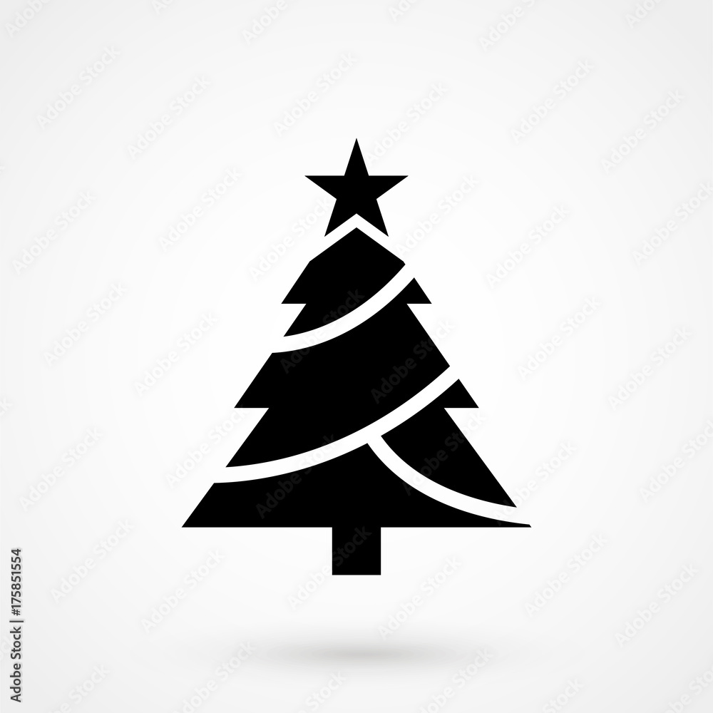 Christmas tree icon simple vector illustration Christmas tree icon simple vector illustration