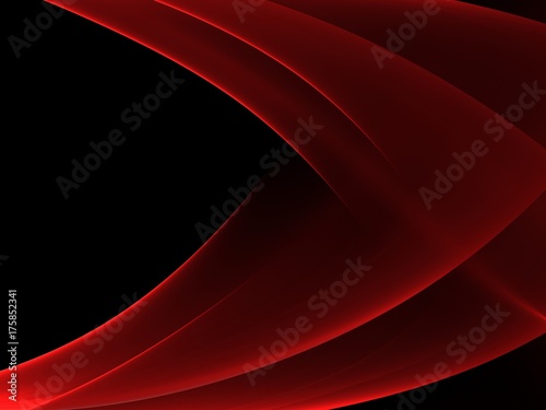 Abstract soft red wave design element 