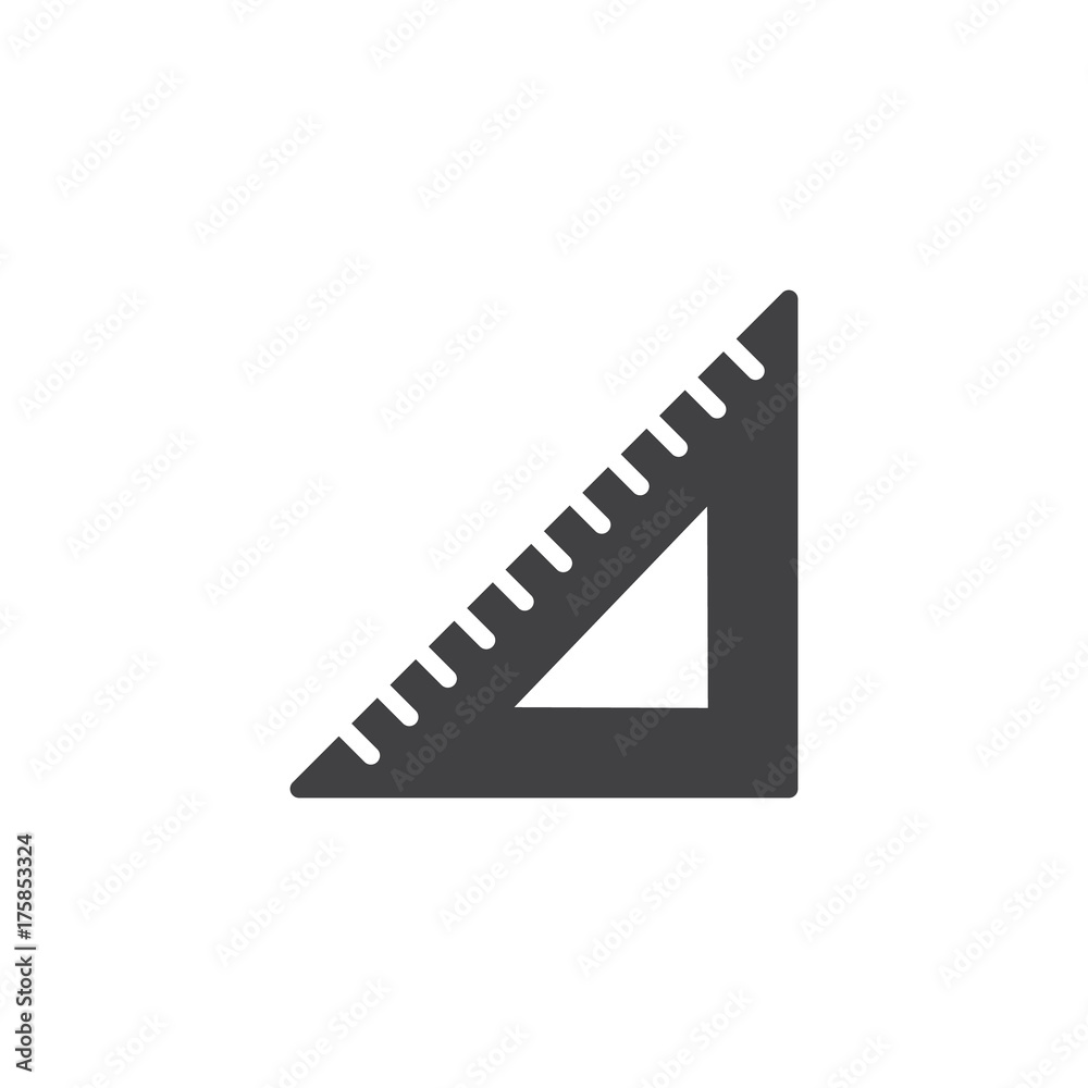 Triangular rule icon vector, filled flat sign, solid pictogram isolated on white. Symbol, logo illustration. Triangular rule icon vector, filled flat sign, solid pictogram isolated on white. Symbol, logo illustration.