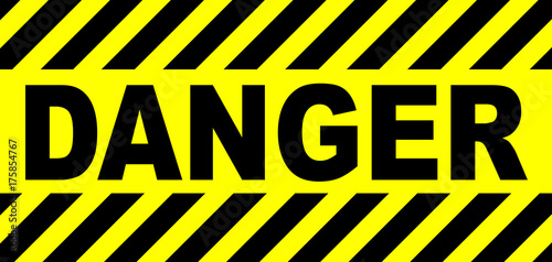 Yellow And Black Danger Sign