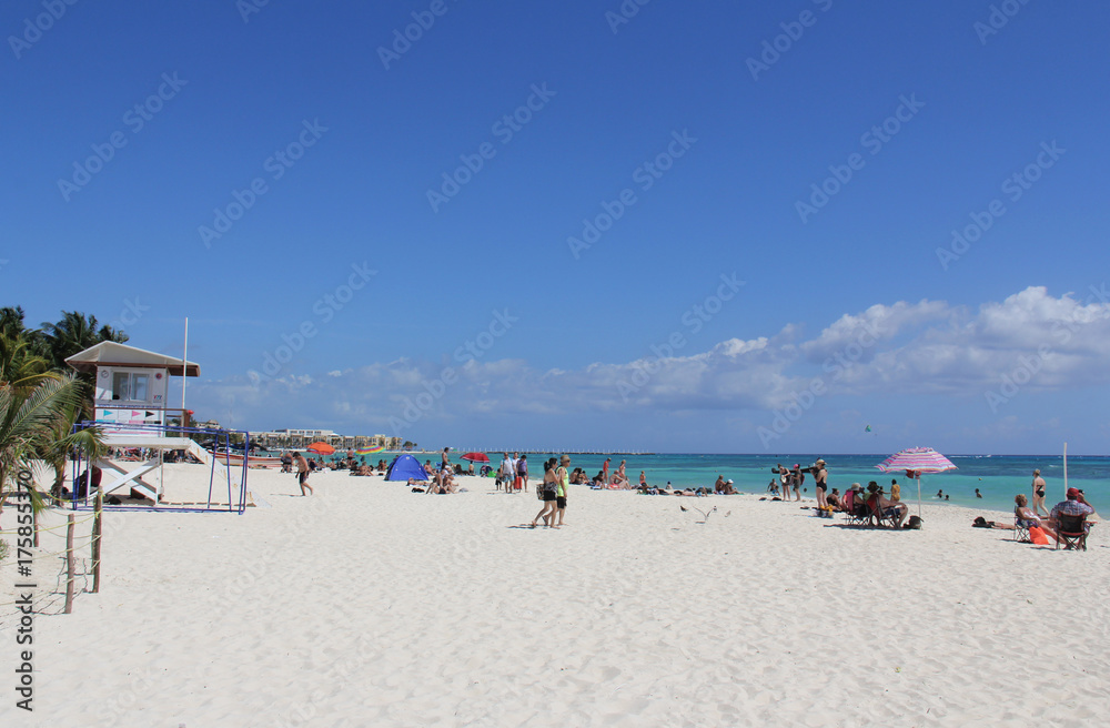 Obraz premium Plage Playa del Carmen Mexique