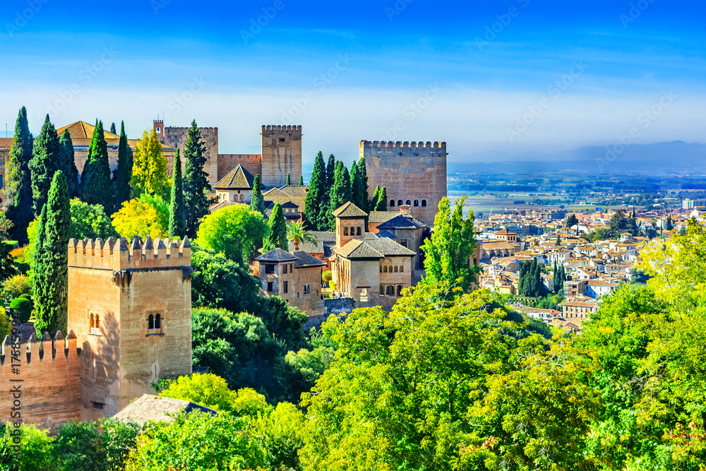 Alhambra, Granada, Andalusia,Spain, Europe