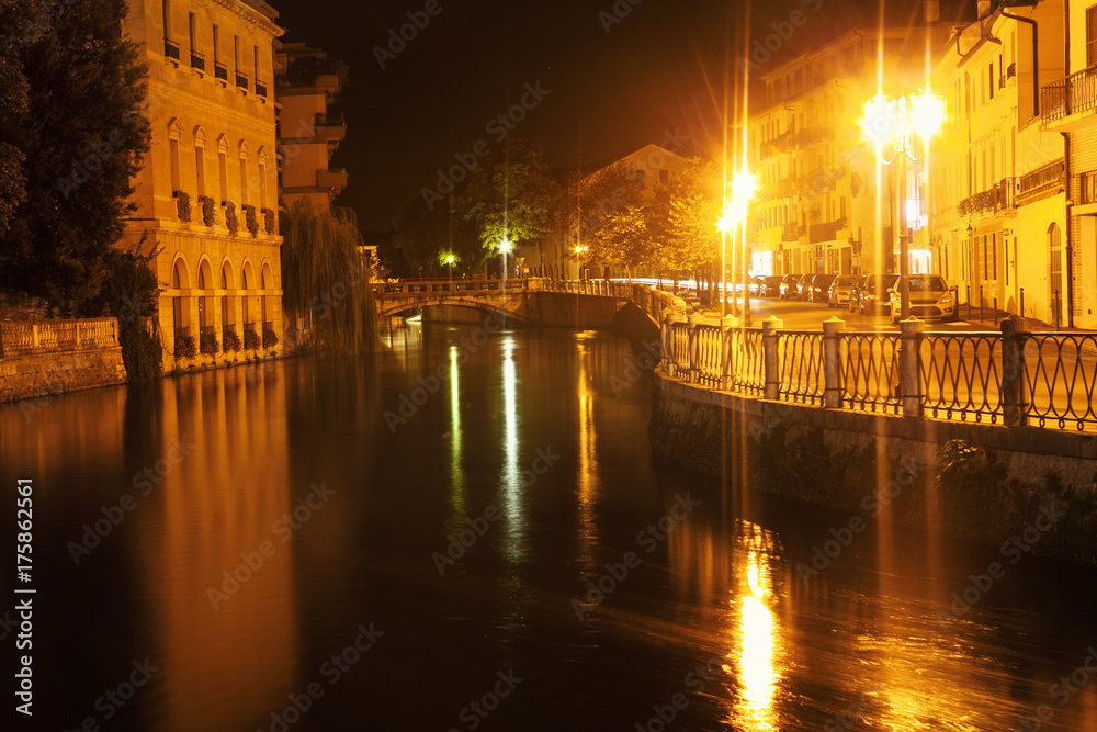 Italian town in the night