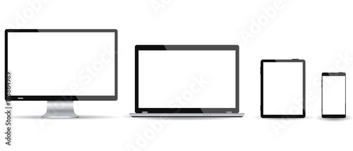 Set devices - vector illustration