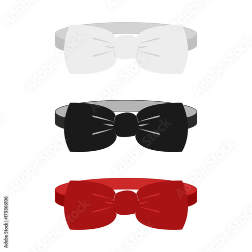 White, black and red