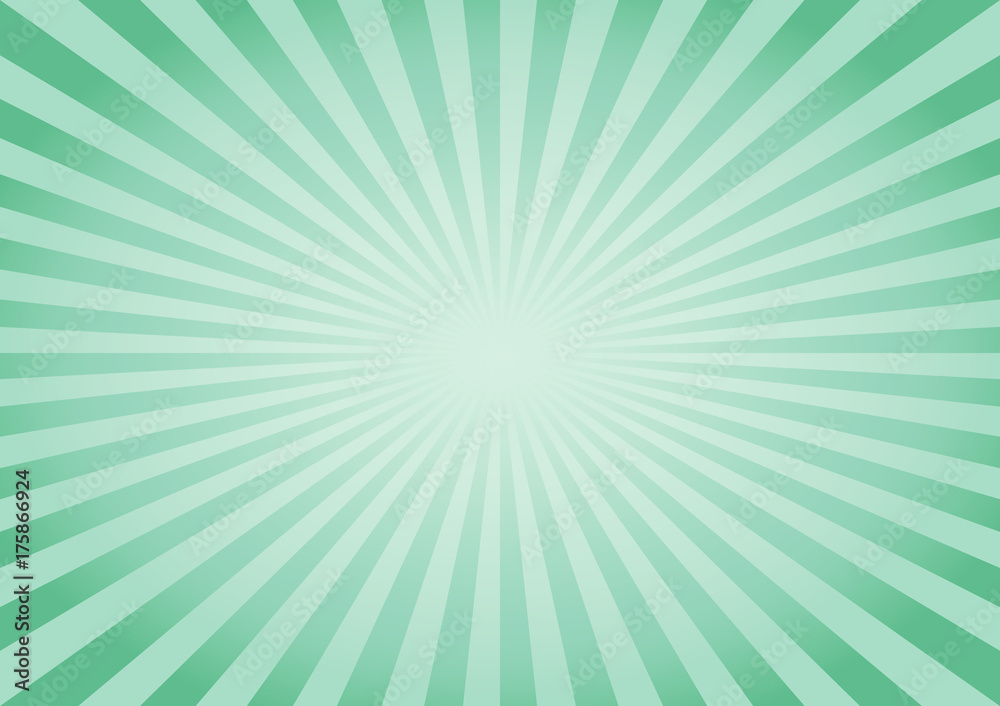 Abstract soft Green rays background. Vector Abstract soft Green rays background. Vector