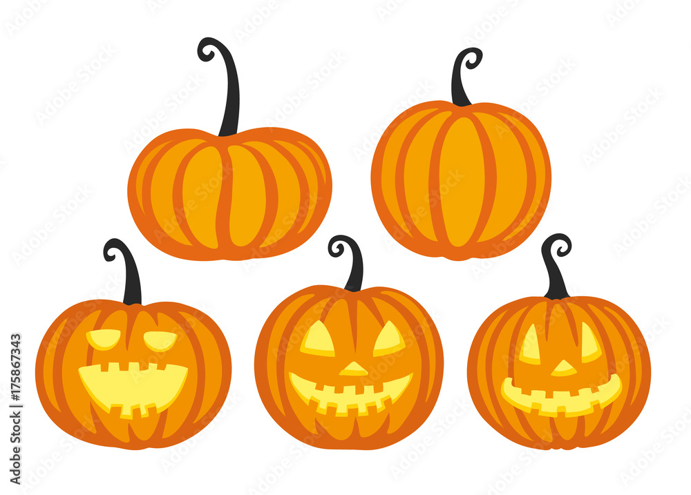 Cute halloween pumpkins.