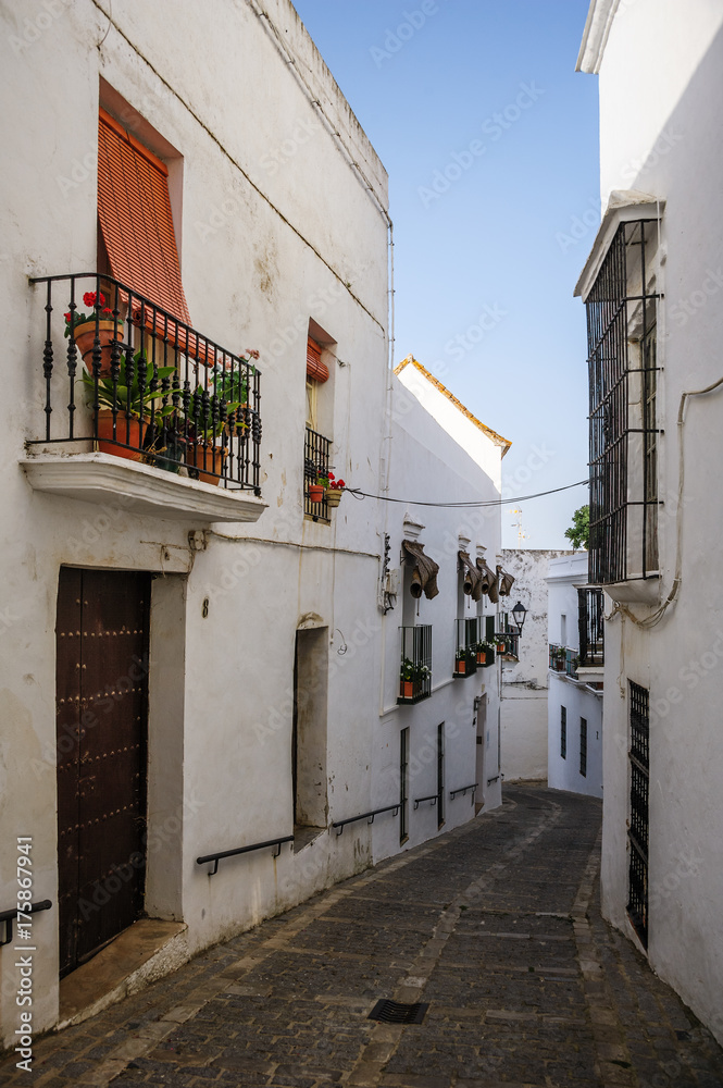 Fototapeta premium Alte Gasse in Vejer de la Frontera