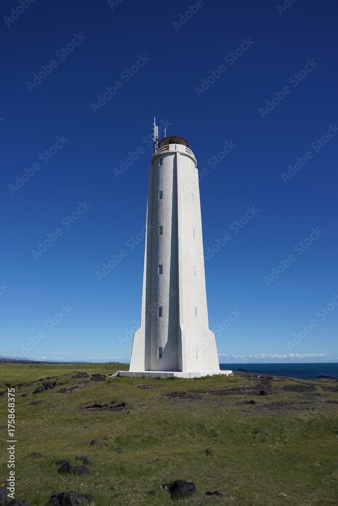 Leuchtturm Londrangar im Snæfellsjökull-Nationalpark / Snaefellsnes Halbinsel, West-Island