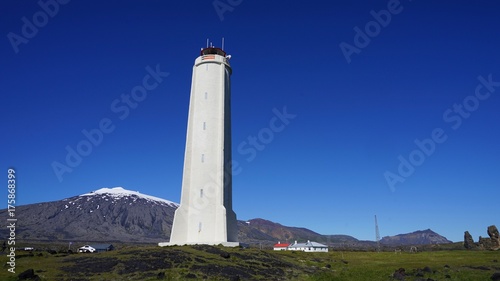 Leuchtturm Londrangar im Snæfellsjökull-Nationalpark / Snaefellsnes Halbinsel, West-Island
