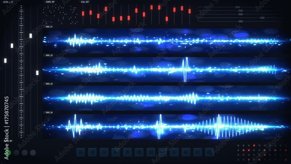 User interface of audio editing software