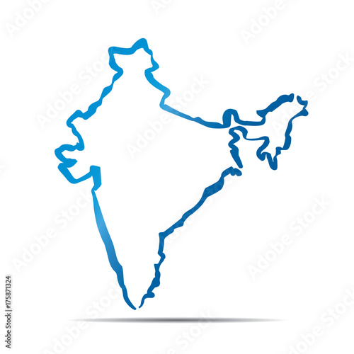 Vector Map of India
