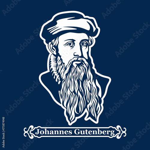 Johannes Gutenberg. First printer, publisher of the first European Bible photo