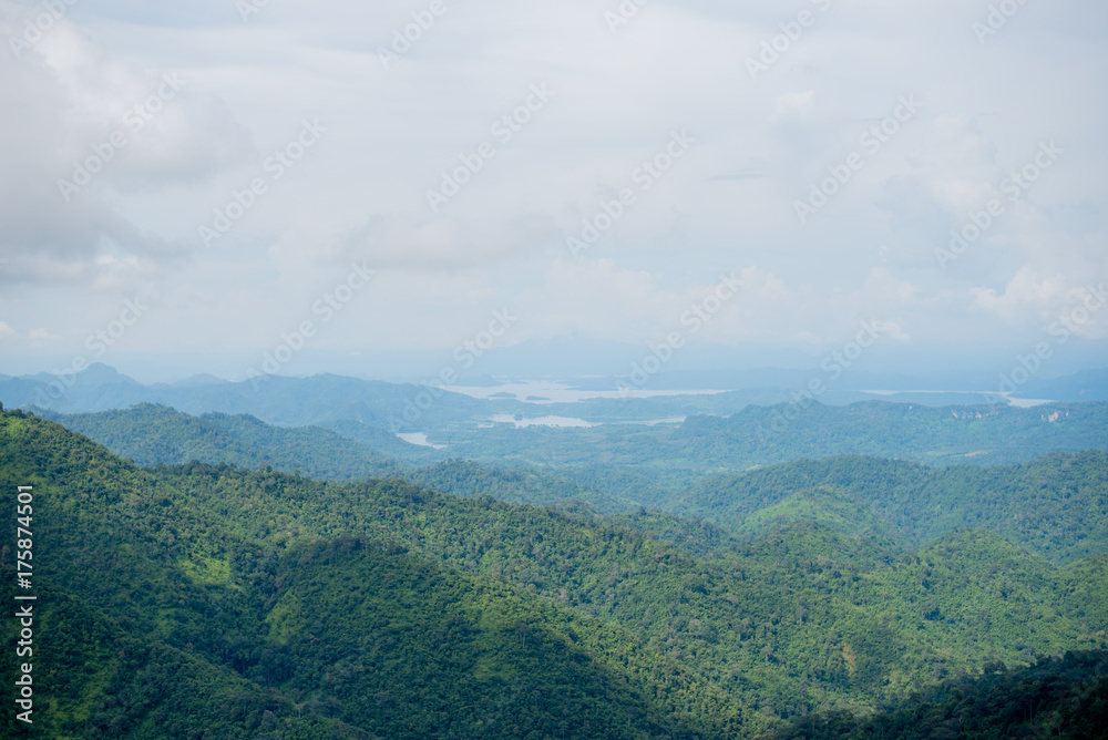 View beautiful nature landscape , Kanchanaburi, Thailand