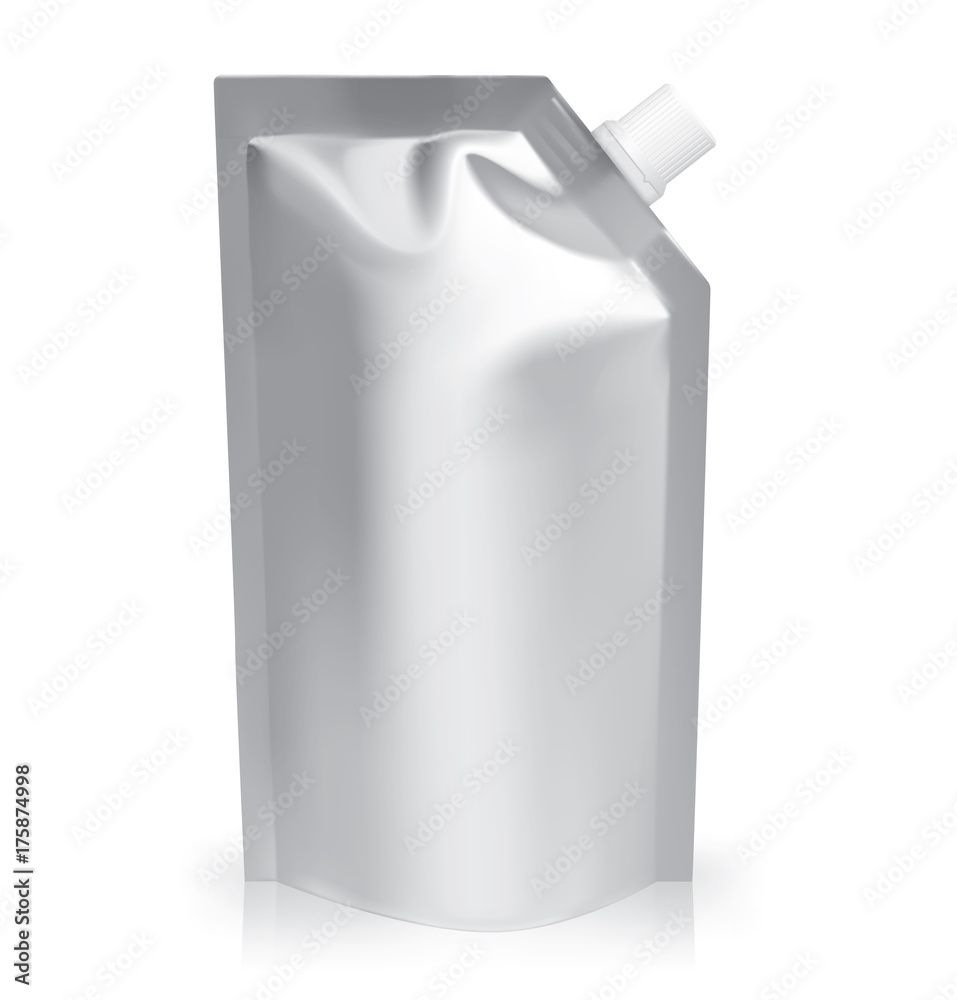 Food doy pack bag isolated on white background. Vector illustration. Can be use for template your design, promo, adv. Food doy pack bag isolated on white background. Vector illustration. Can be use for template your design, promo, adv.