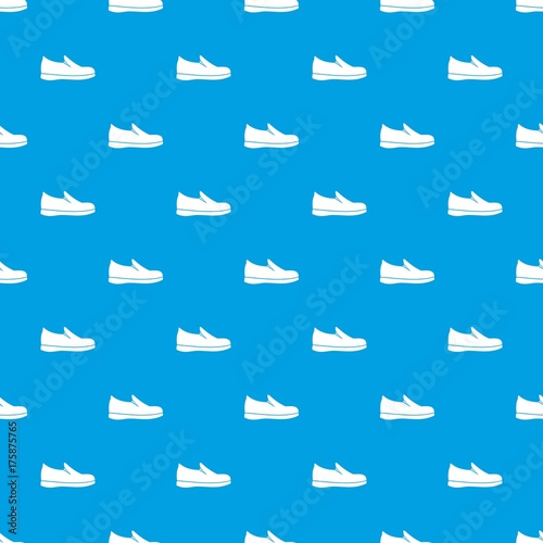 Shoes pattern seamless blue