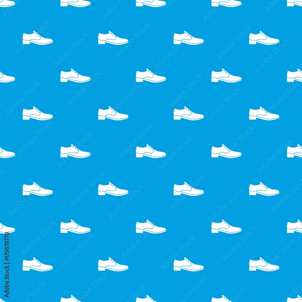 Men shoe pattern seamless blue Men shoe pattern seamless blue