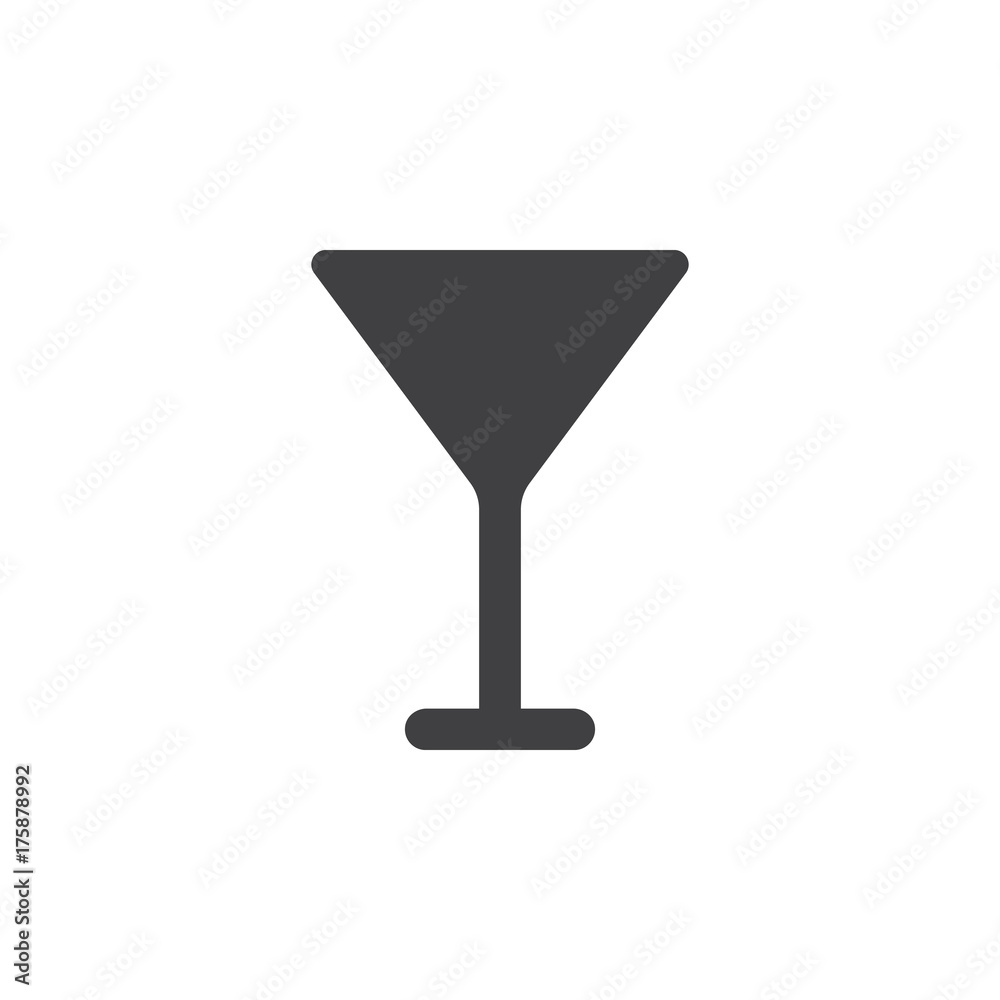 Martini glass icon, vector Martini glass icon, vector