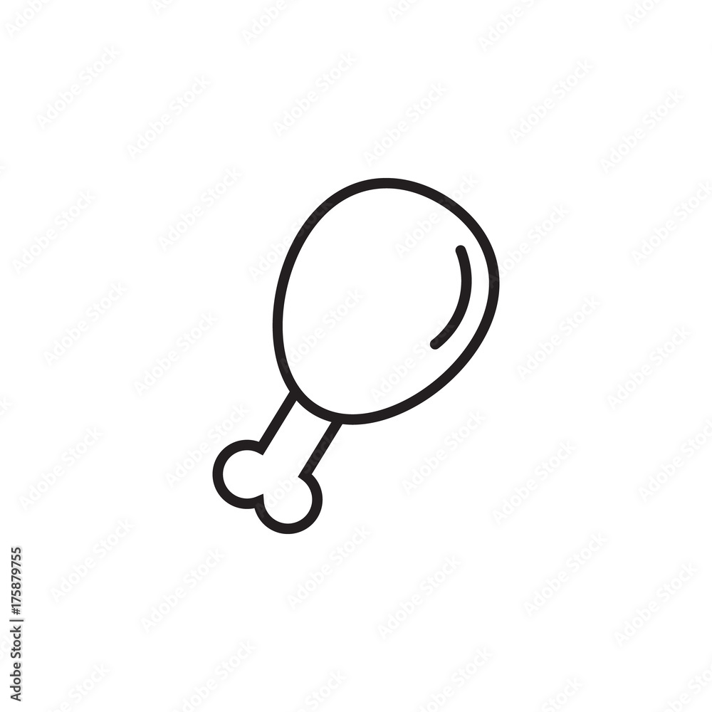 custom made wallpaper toronto digitalLine Fried chicken icon