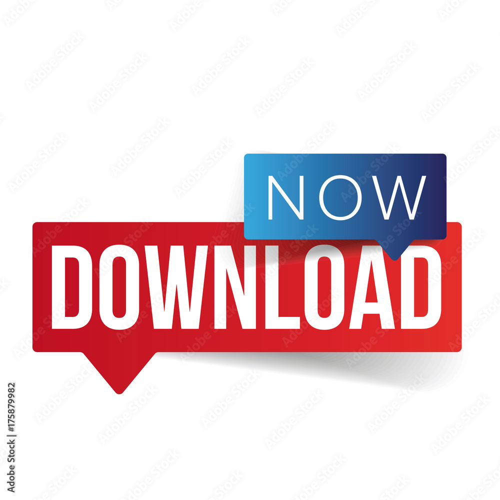 Download Now button speech bubble Download Now button speech bubble