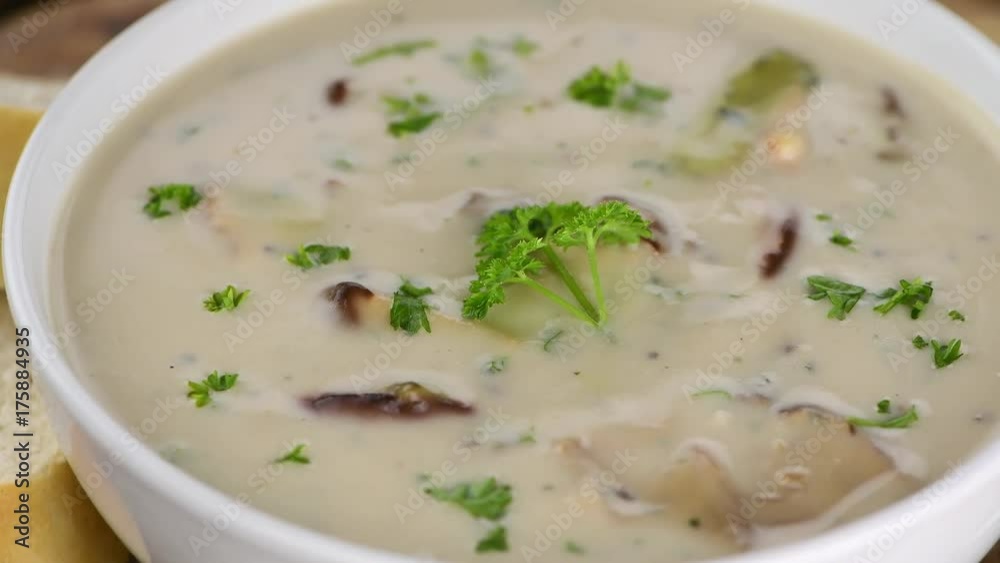 Homemade Porcini Soup (rotating) as detailed 4K UHD footage (seamless loopable) Homemade Porcini Soup (rotating) as detailed 4K UHD footage (seamless loopable)