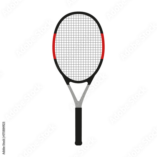 Tennis racket. Vector illustration. Isolated. © nazar12