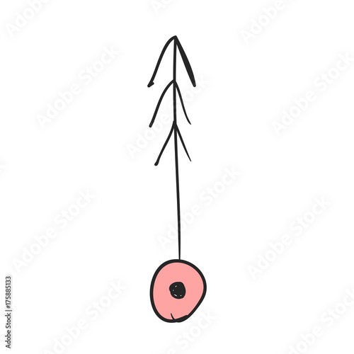 Illustration of arrow doodle