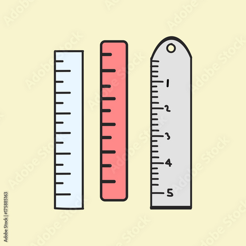 Vector of stationery doodle style