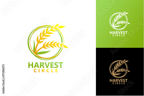Circle Harvest Logo Template Design