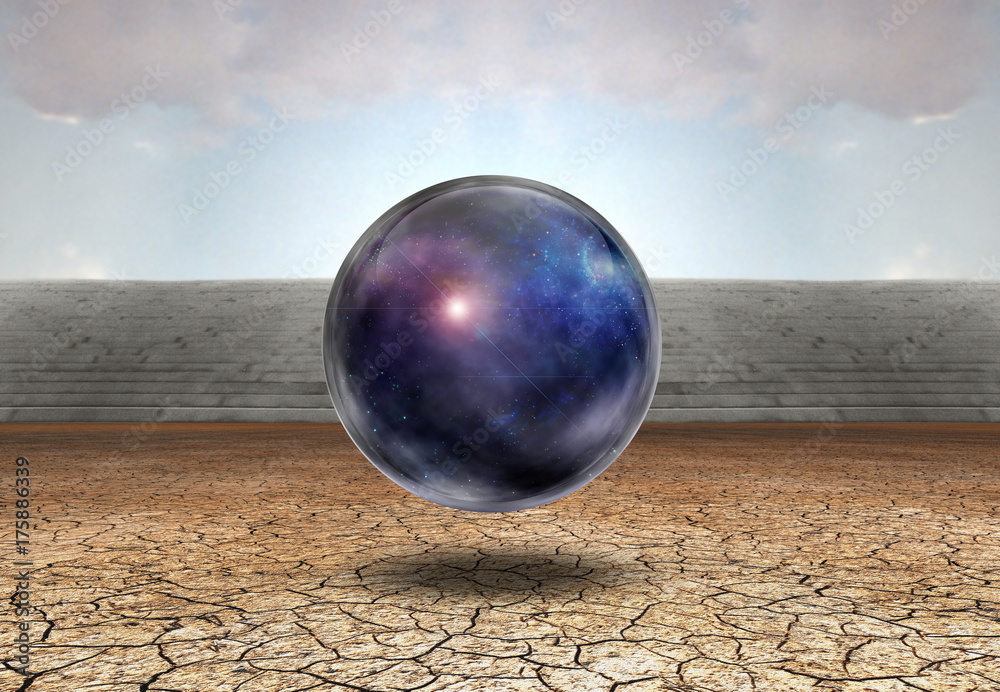 Obraz premium Universe in bubble