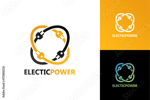 Electric Power Logo Template Design