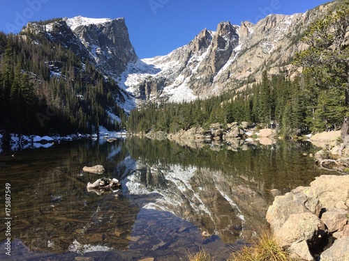 Dream lake in Rocky Mountain National Park, Colorado