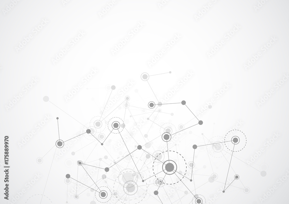 Abstract connecting dots and lines. Connection science background. Vector illustration Abstract connecting dots and lines. Connection science background. Vector illustration