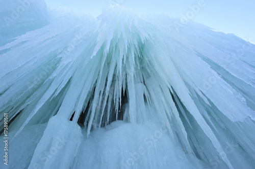 Frozen waterfalls