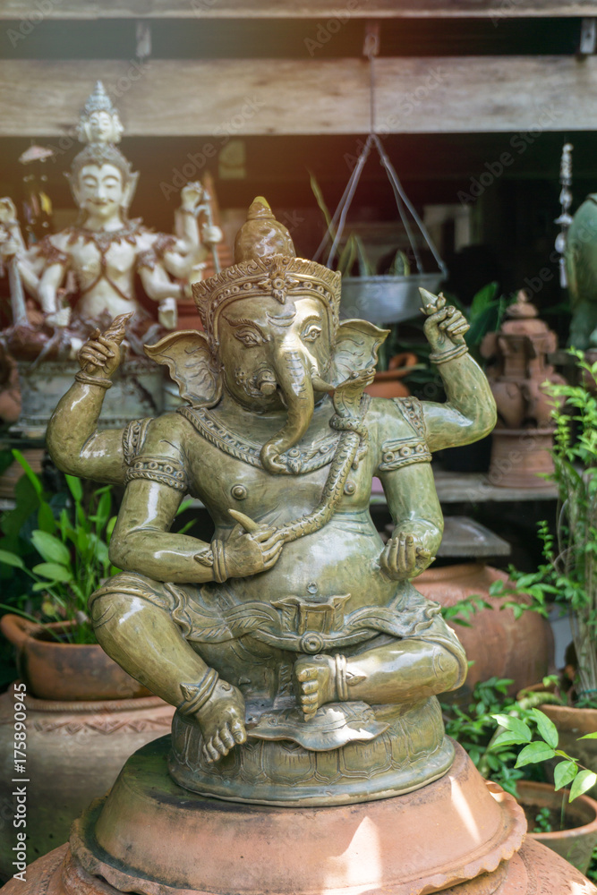 Statue of Hindu God, Ganesha. Statue of Hindu God, Ganesha.