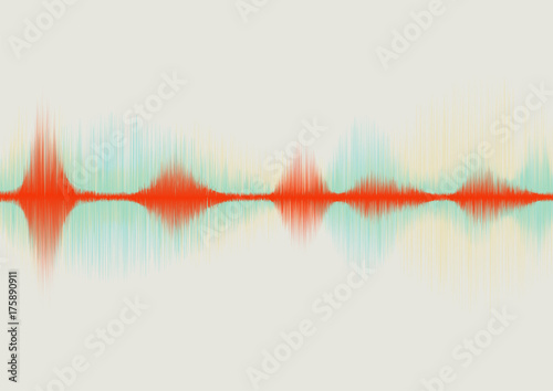 abstract sound wave background. waveform and frequency