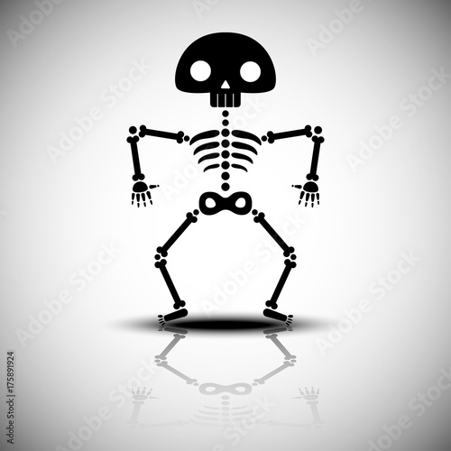 cartoon halloween skeleton photo