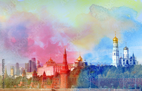 Photo view of the Moscow Kremlin
