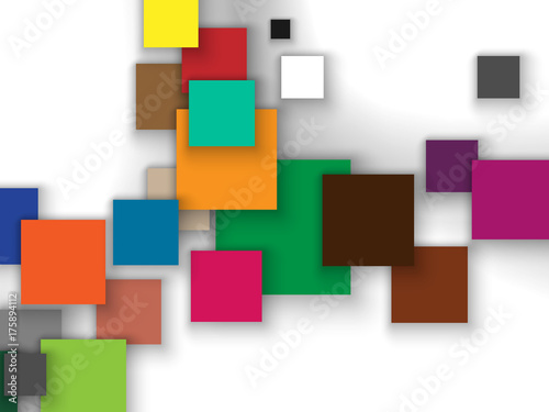 Colorful squares abstract background.