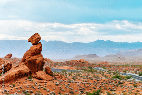 amazing sandstone shapes at valley of fire national park, nevada photo